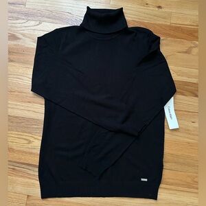 Calvin Klein Women’s Classic Black Turtleneck Sweater